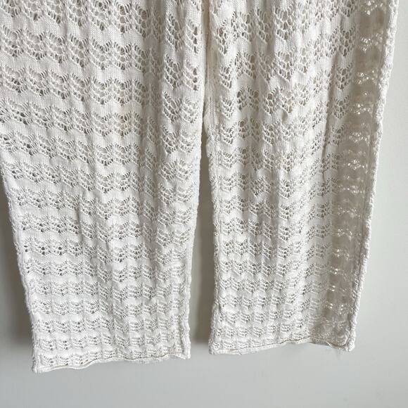 Abercrombie & Fitch Crochet Swim Cover Up Wide Leg Pants Women’s Small - Picture 5 of 15